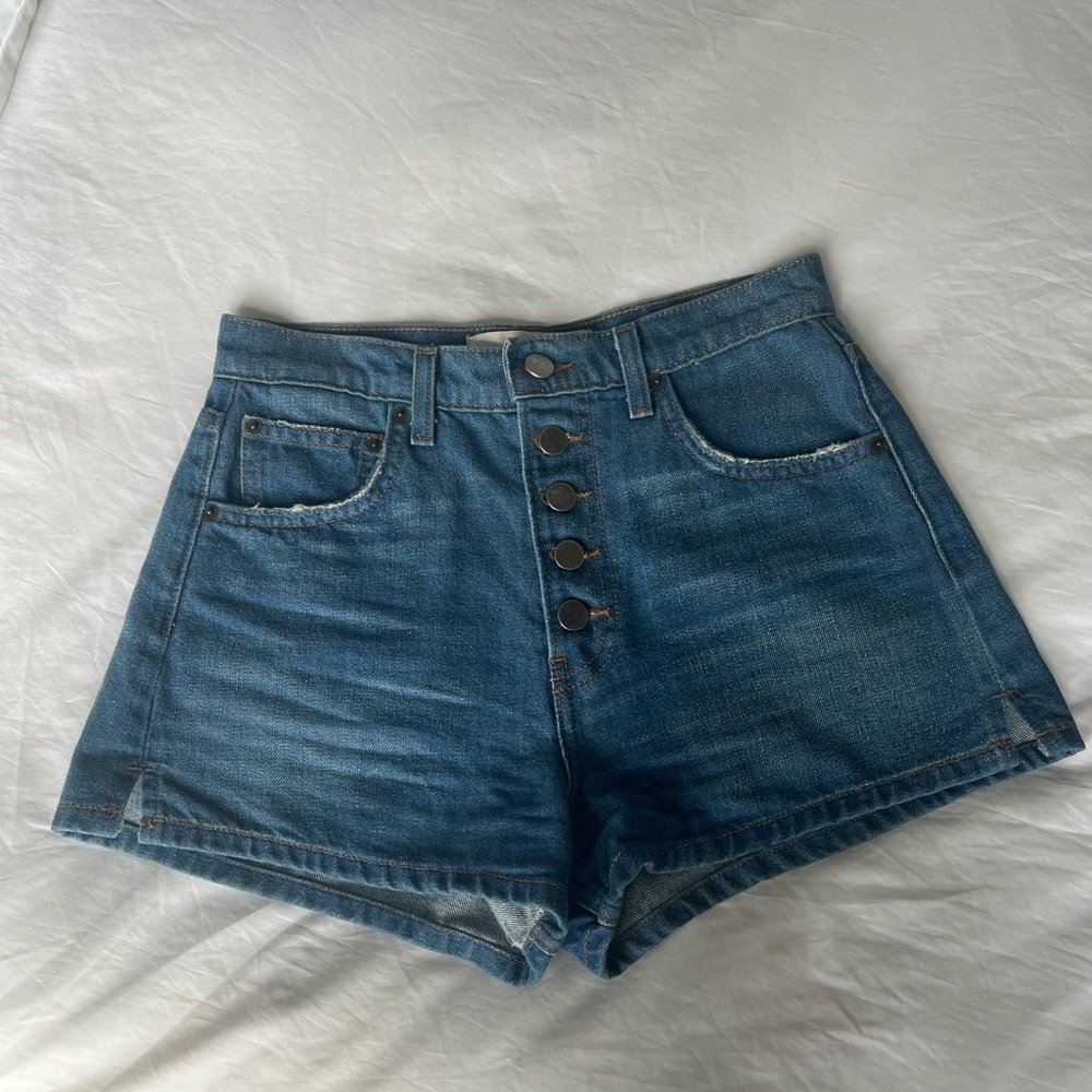 Reformation Charlie High Rise Jean Short - Picture 2 of 5